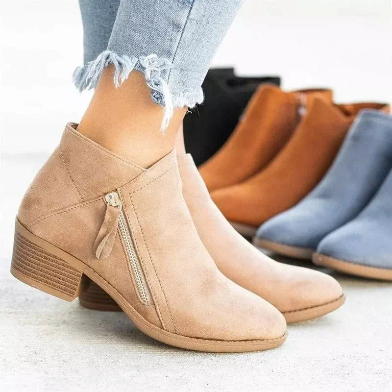 Orthopedic suede ankle boots for women Podoways