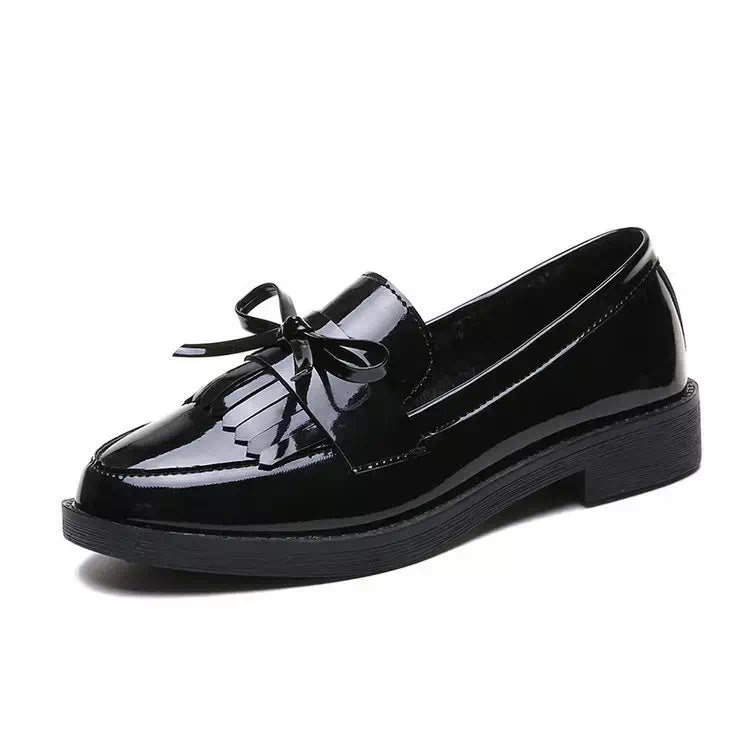 Black leather moccasin for women Podoways 36 Black