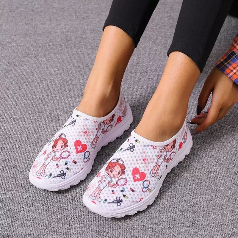 Comfortable Breathable Patterned Shoes Podoways