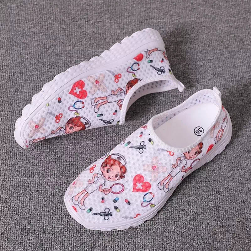 Comfortable Breathable Patterned Shoes Podoways
