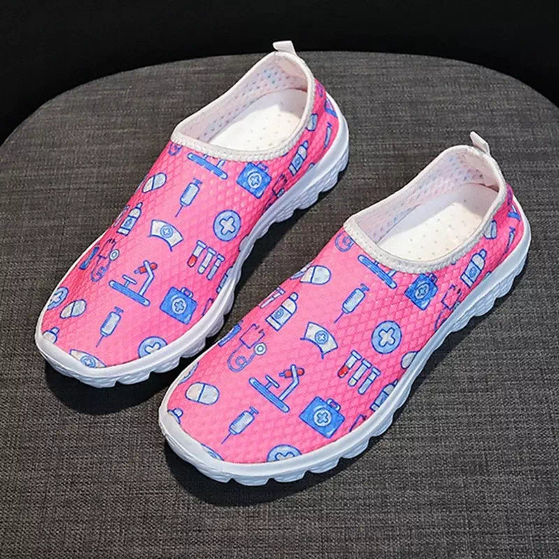 Comfortable Breathable Patterned Shoes Podoways 36 Fuchsia