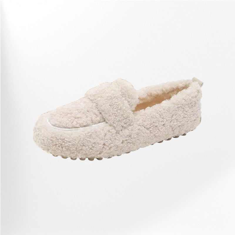 Sheepskin moccasins