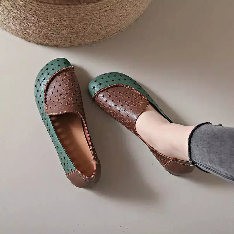 Podoways women's braided moccasin