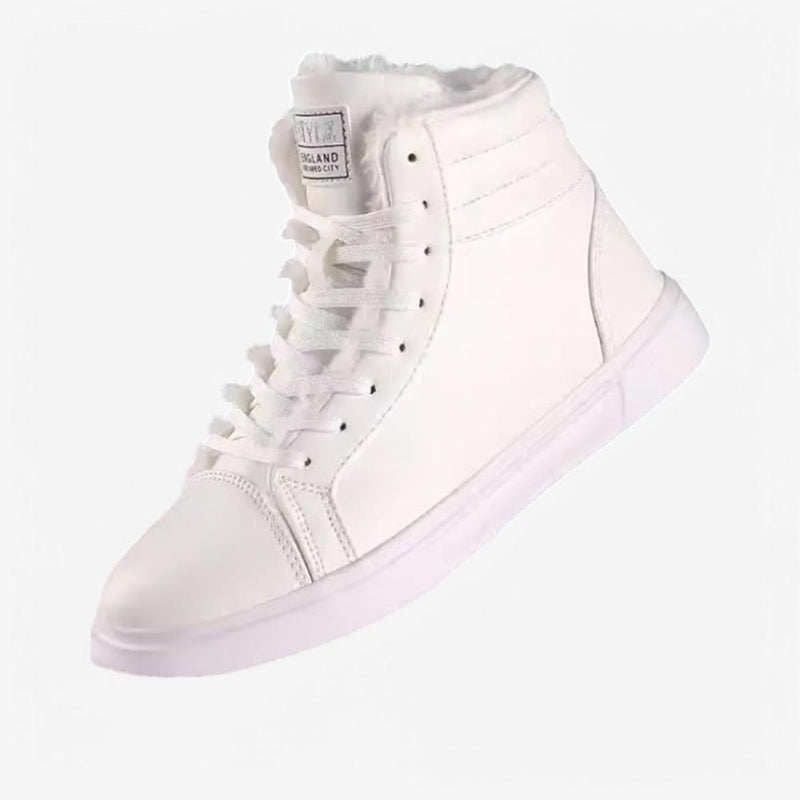 Vita höga sneakers för män