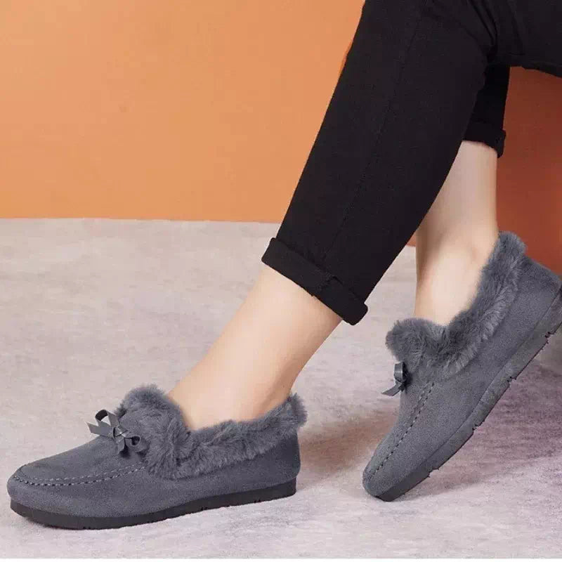 Fur style moccasin for women Podoways