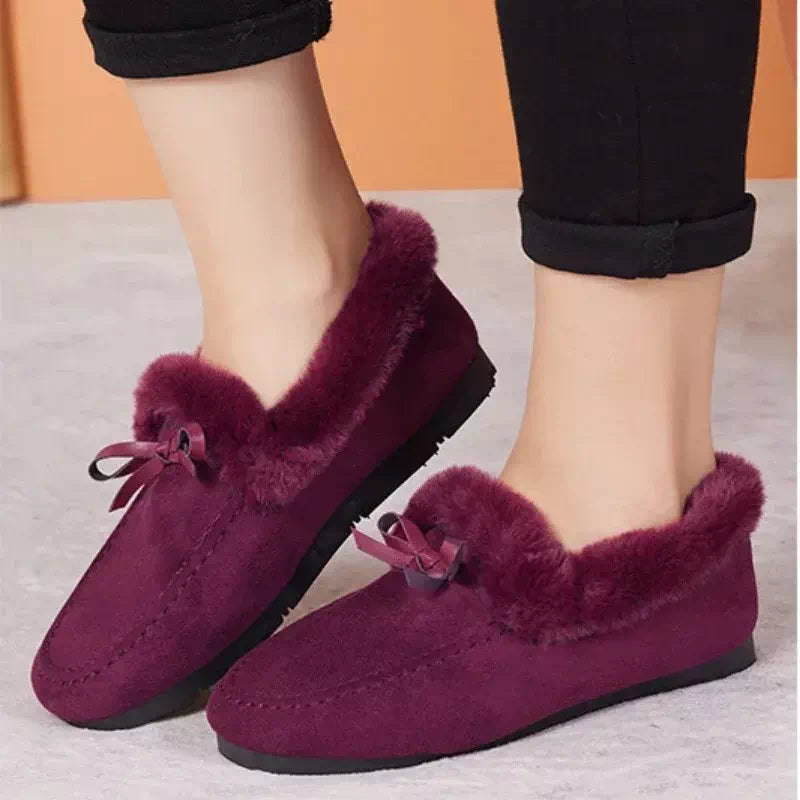 Fur style moccasin for women Podoways