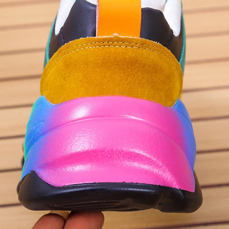 Färgglada sneakers för kvinnor