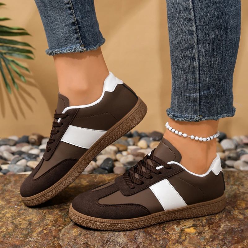 Women’s Brown Sneakers – Retro & Timeless Design