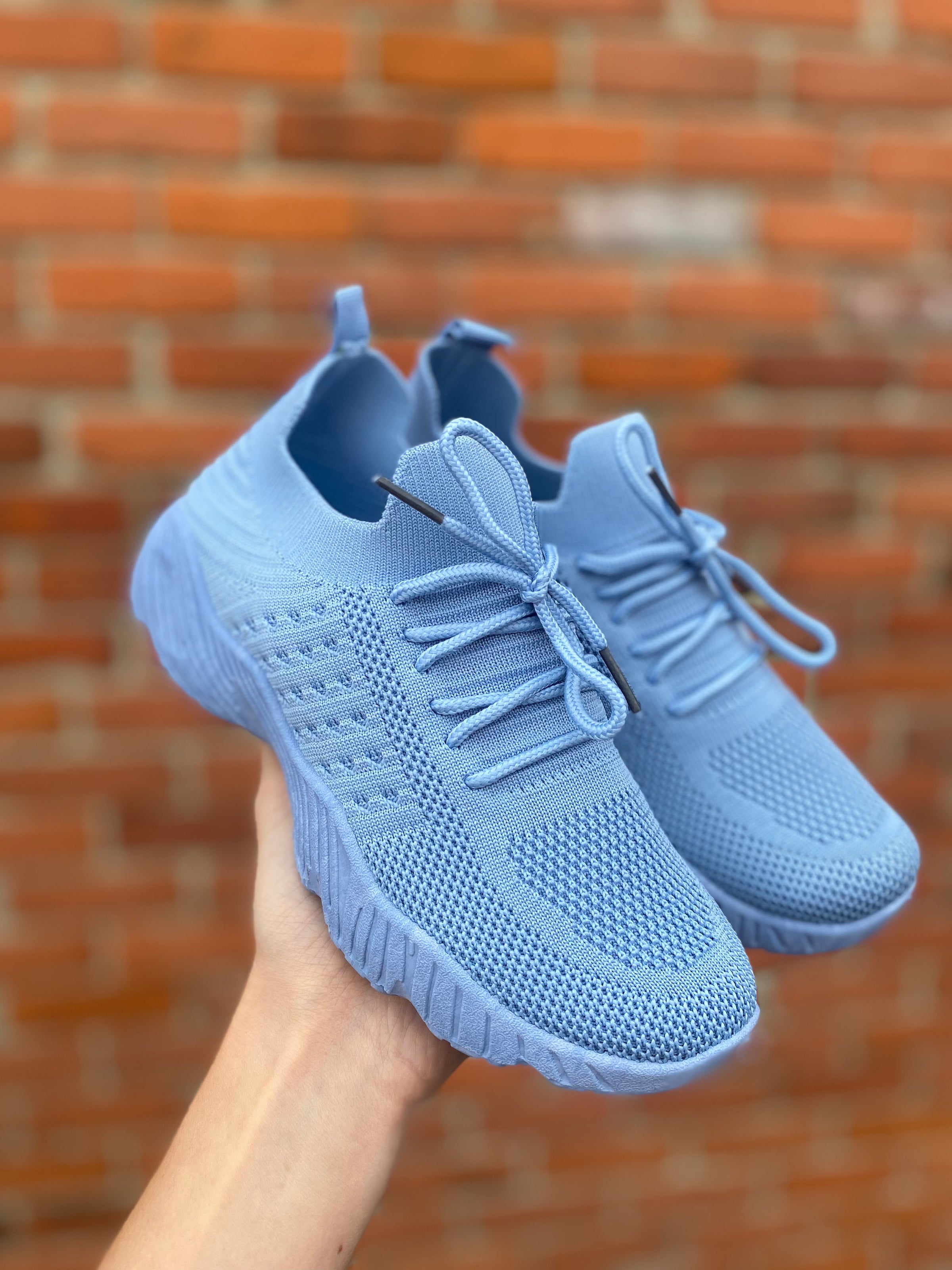 Blå sneakers för kvinnor 