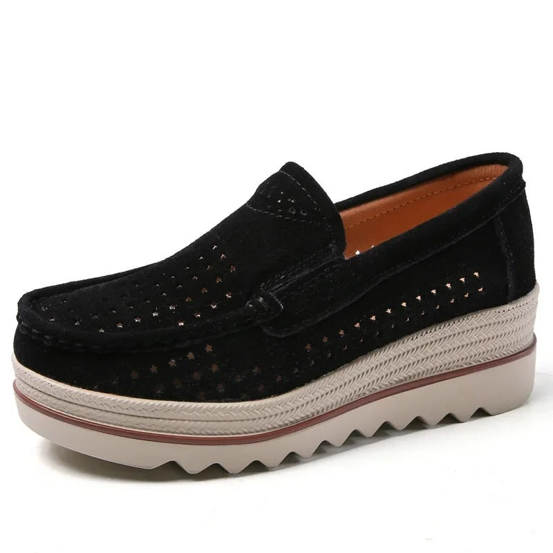 Two-tone moccasin for women Podoways