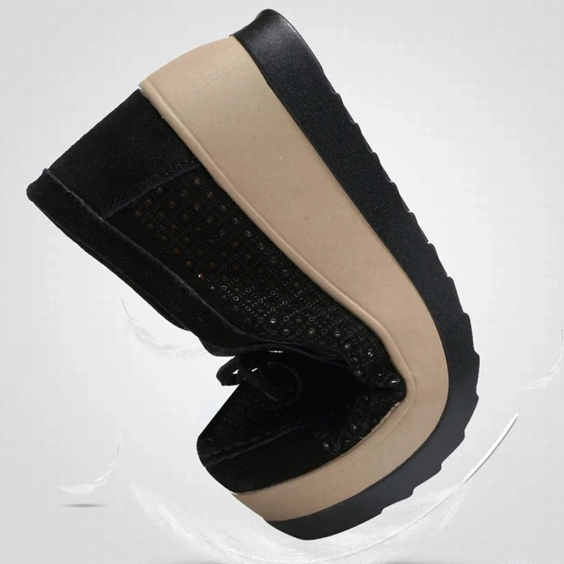 Two-tone moccasin for women Podoways