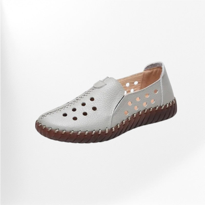 Gray moccasin for women