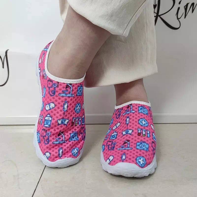Comfortable Breathable Patterned Shoes Podoways