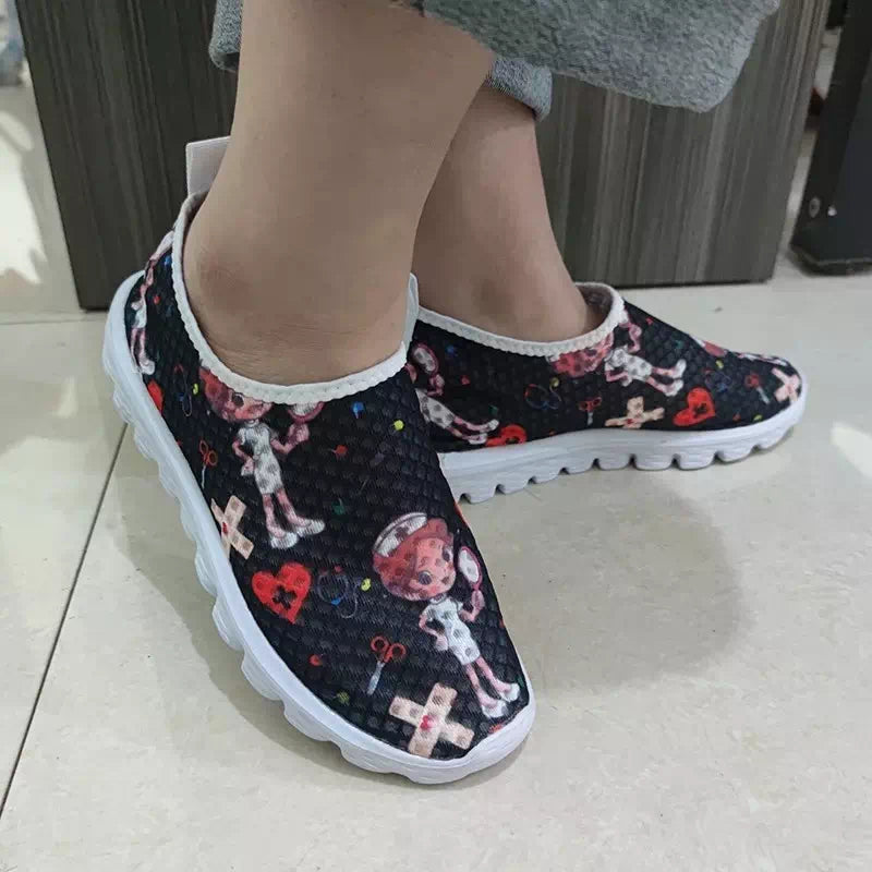 Comfortable Breathable Patterned Shoes Podoways