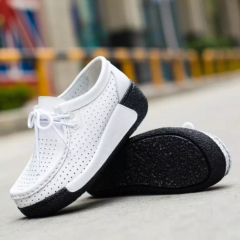 Podoways genuine leather ankle boot