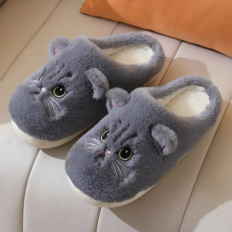 Podoways little cat slipper 36 DimGray