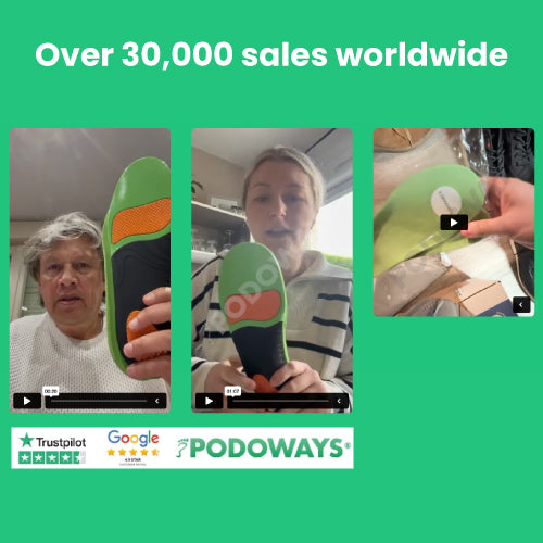 Orthotic insoles for plantar pain relief