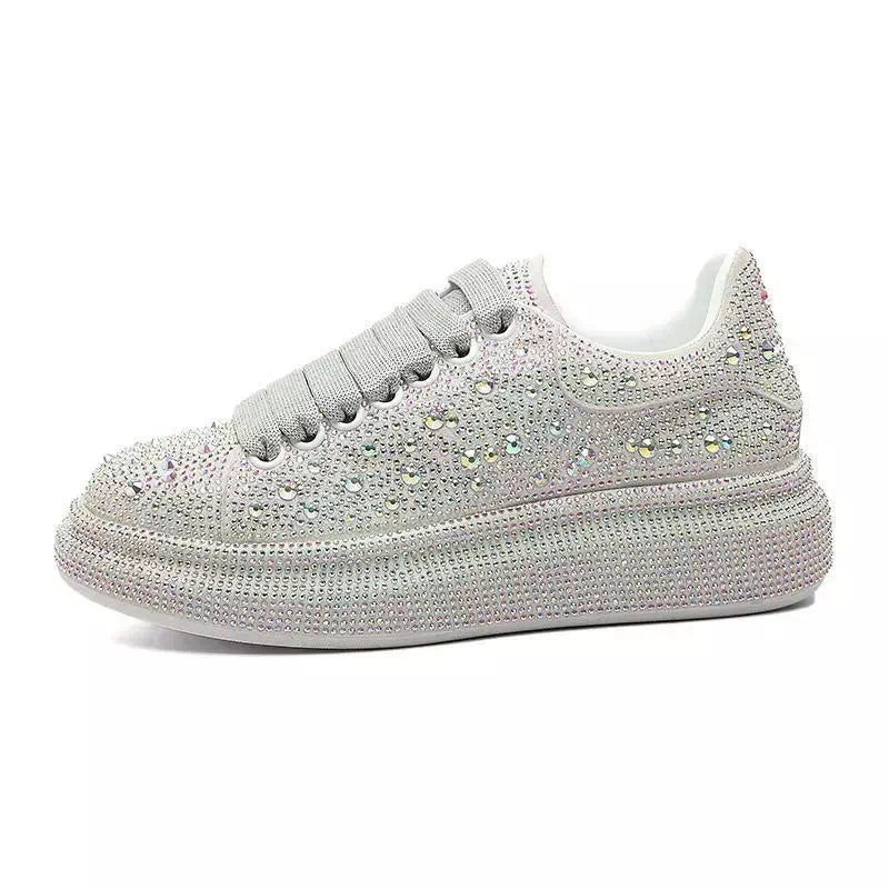 Silver sneaker for women Podoways