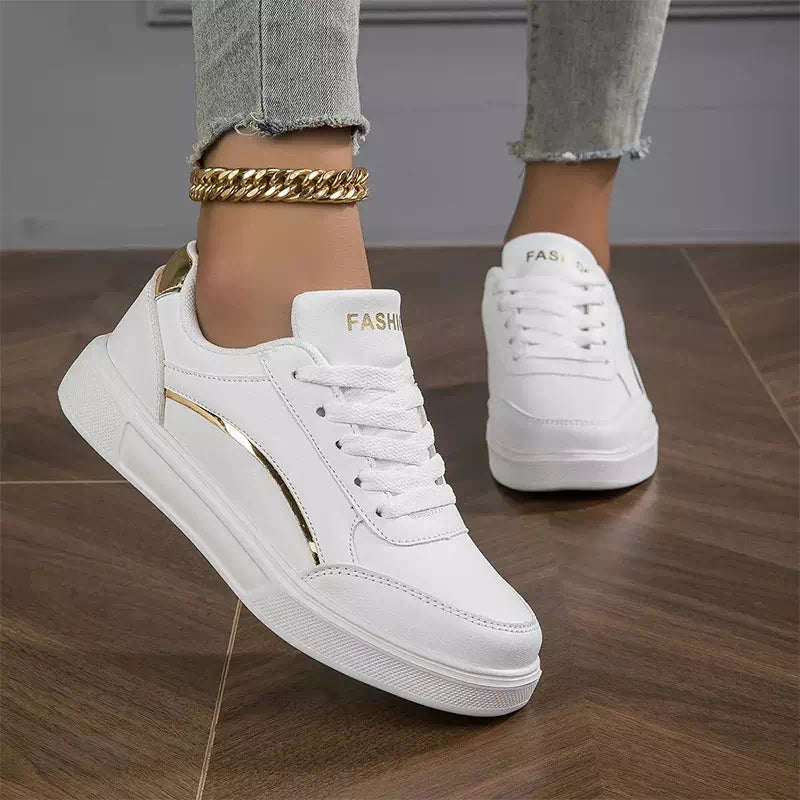 Chic white sneaker for women Podoways