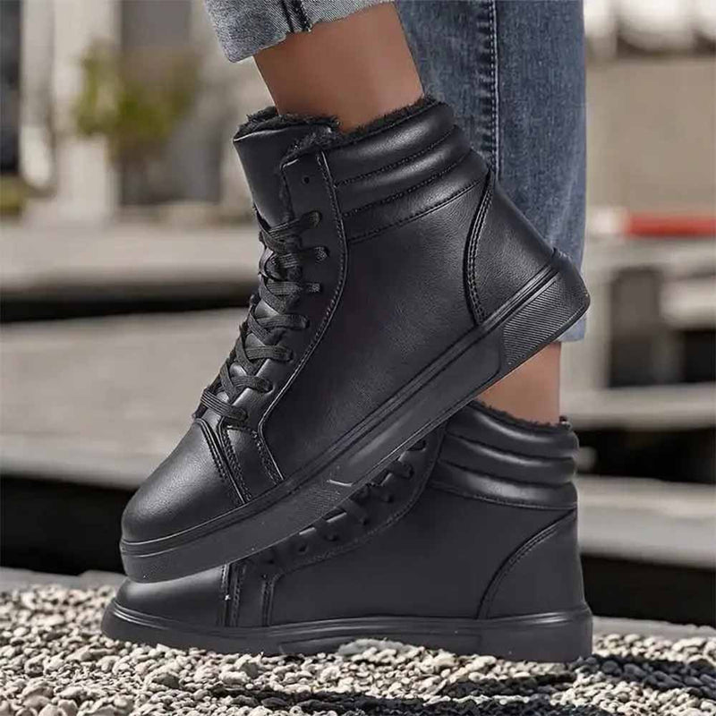 Vita höga sneakers för män 