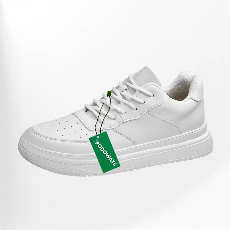 Lädersneakers för kvinnor 