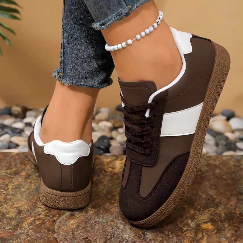 Women’s Brown Sneakers – Retro & Timeless Design