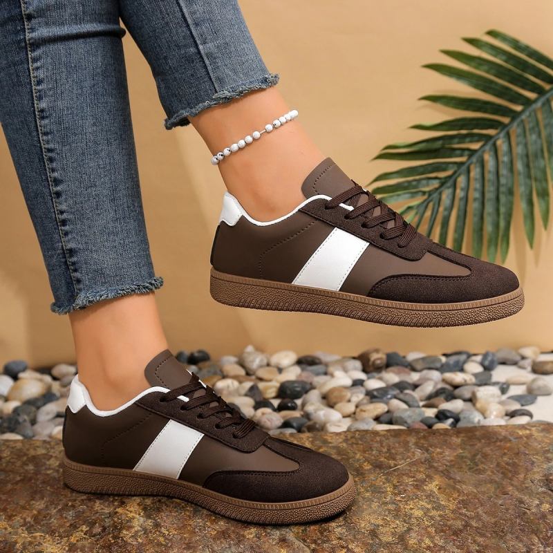 Women’s Brown Sneakers – Retro & Timeless Design