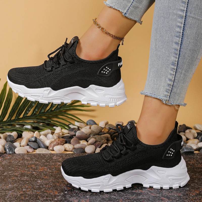 Women’s Lightweight Sneakers with Thick Sole Design