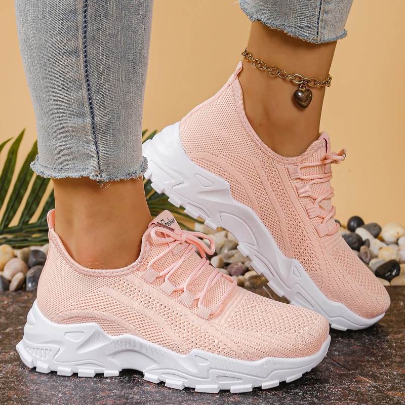 Women’s Lightweight Sneakers with Thick Sole Design